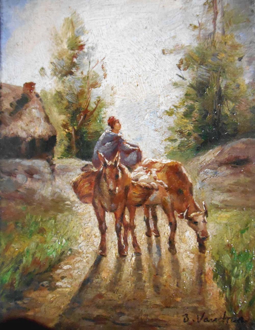 scène de vie /12cm x 18 cm /153-T1